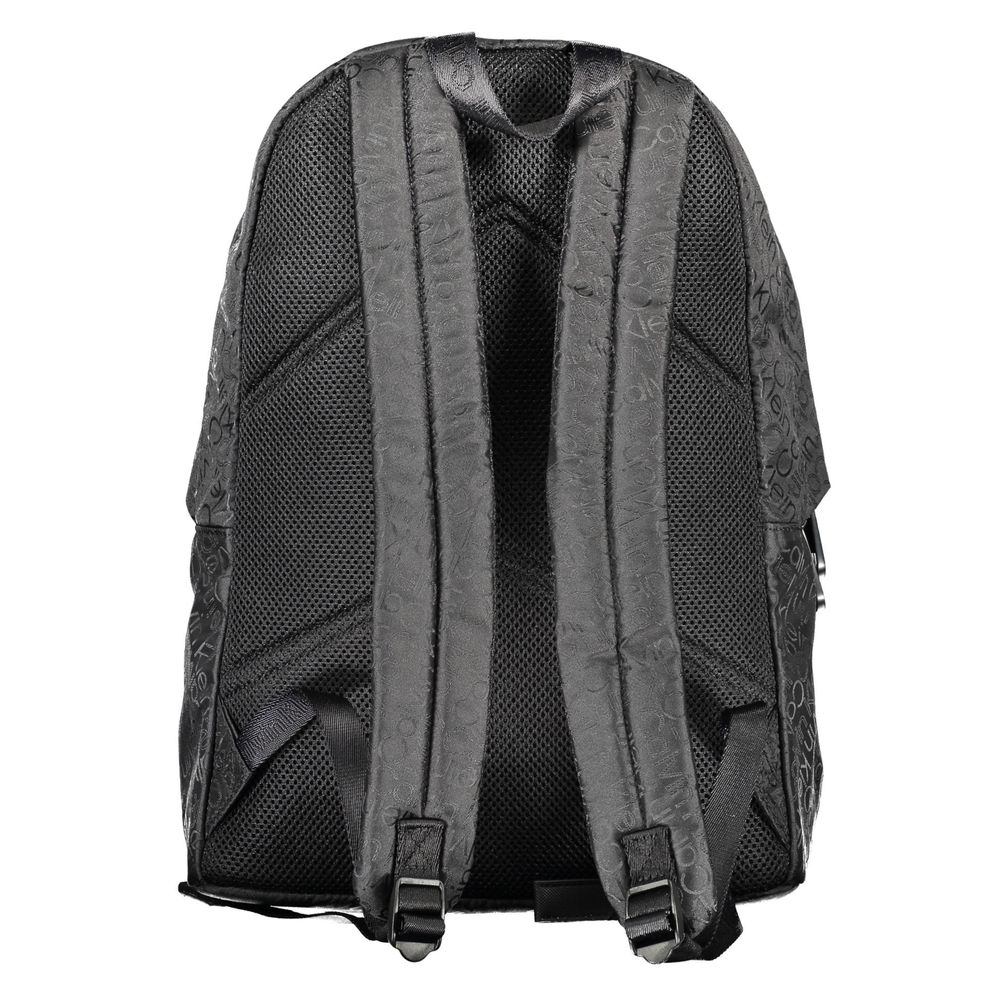 Black Polyester Backpack