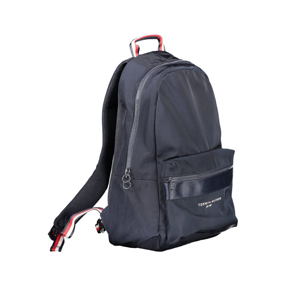 Blue Polyester Backpack