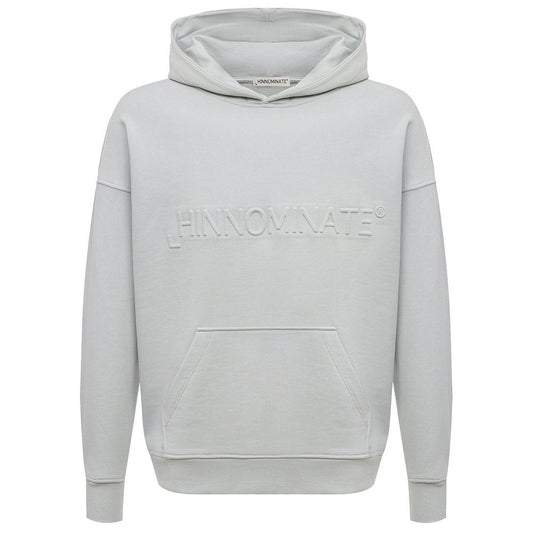 Gray Cotton Men Hoodie