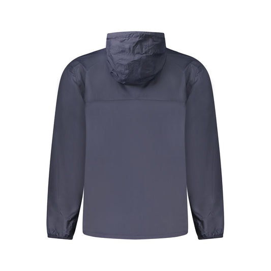 Blue Polyamide Men Jacket