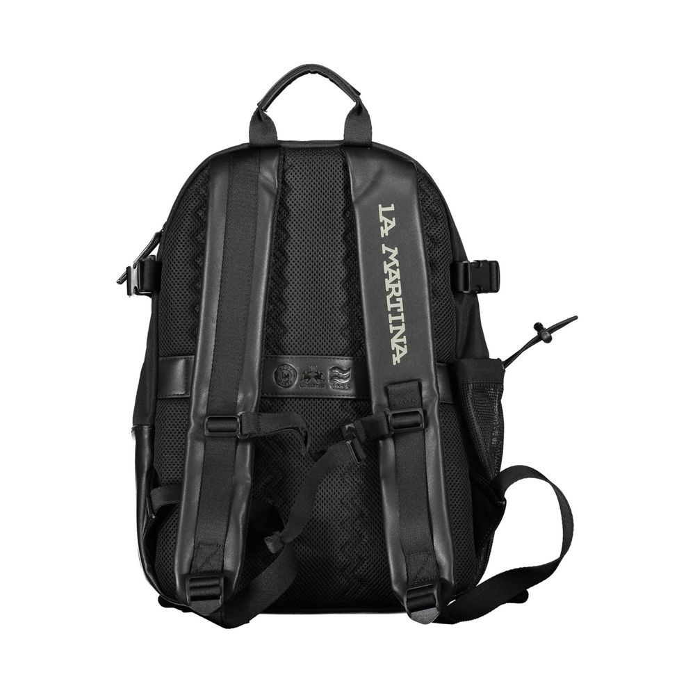 Black Polyester Backpack