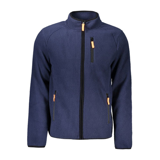 Blue Polyester Men Sweater