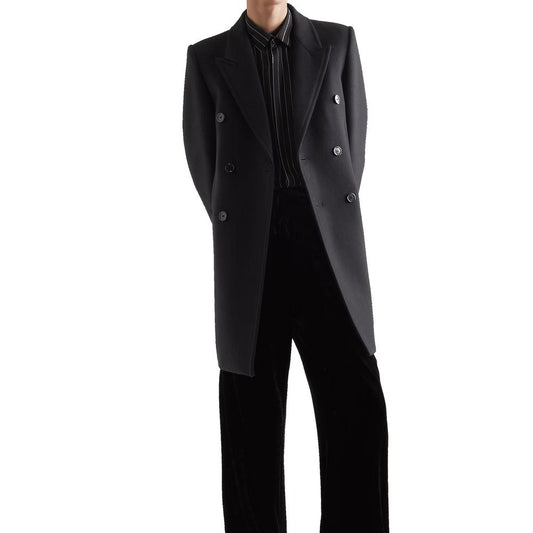 Double-Breasted Wool Coat