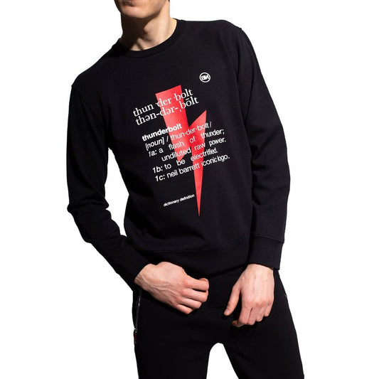 Black Cotton Sweatshirt