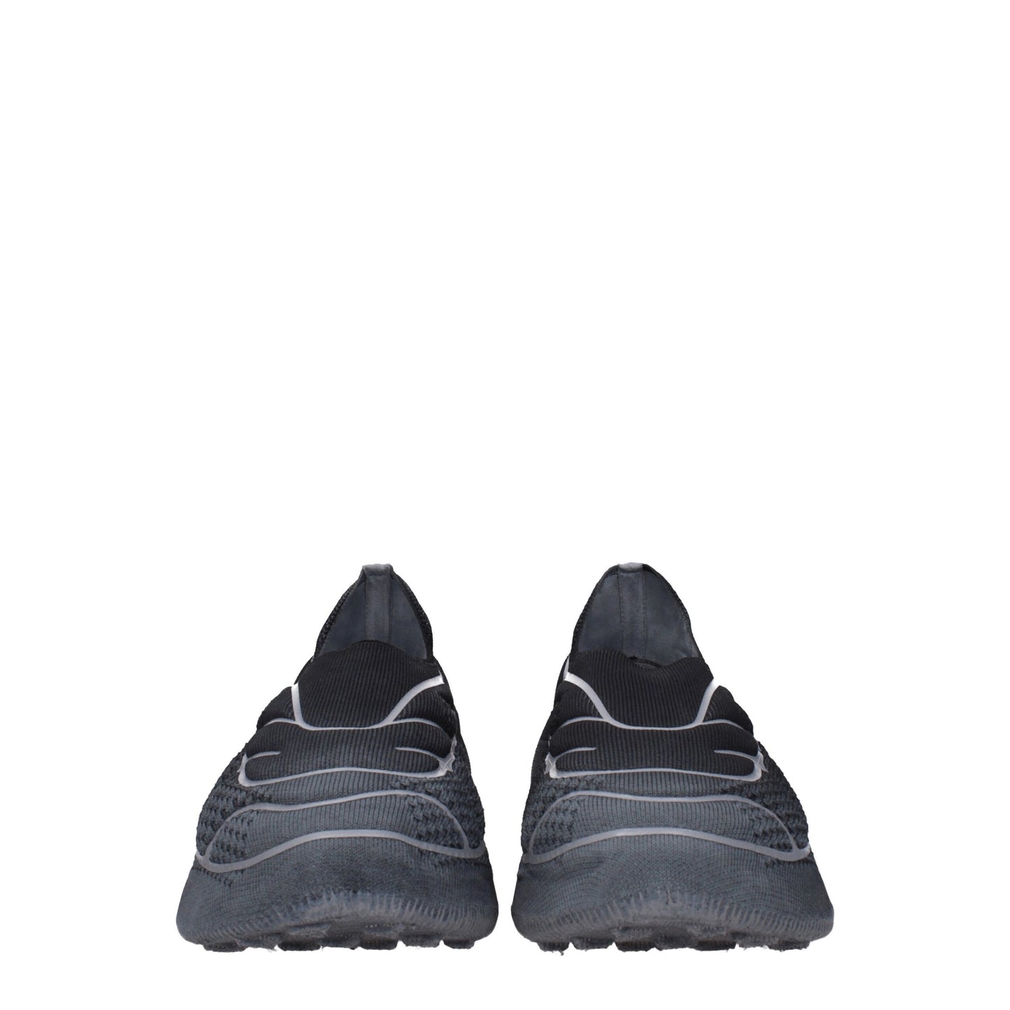 Gray Fabric Athletic Sneakers