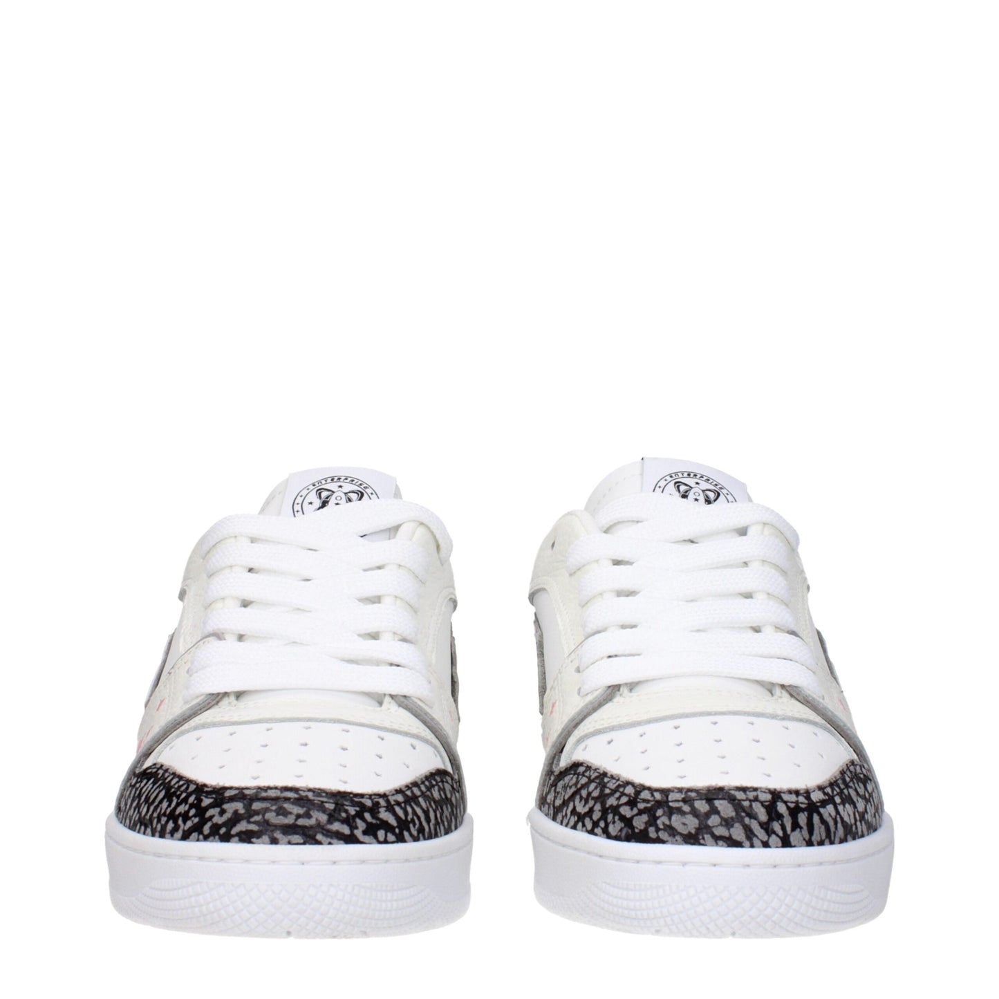 White Leather Athletic Sneakers