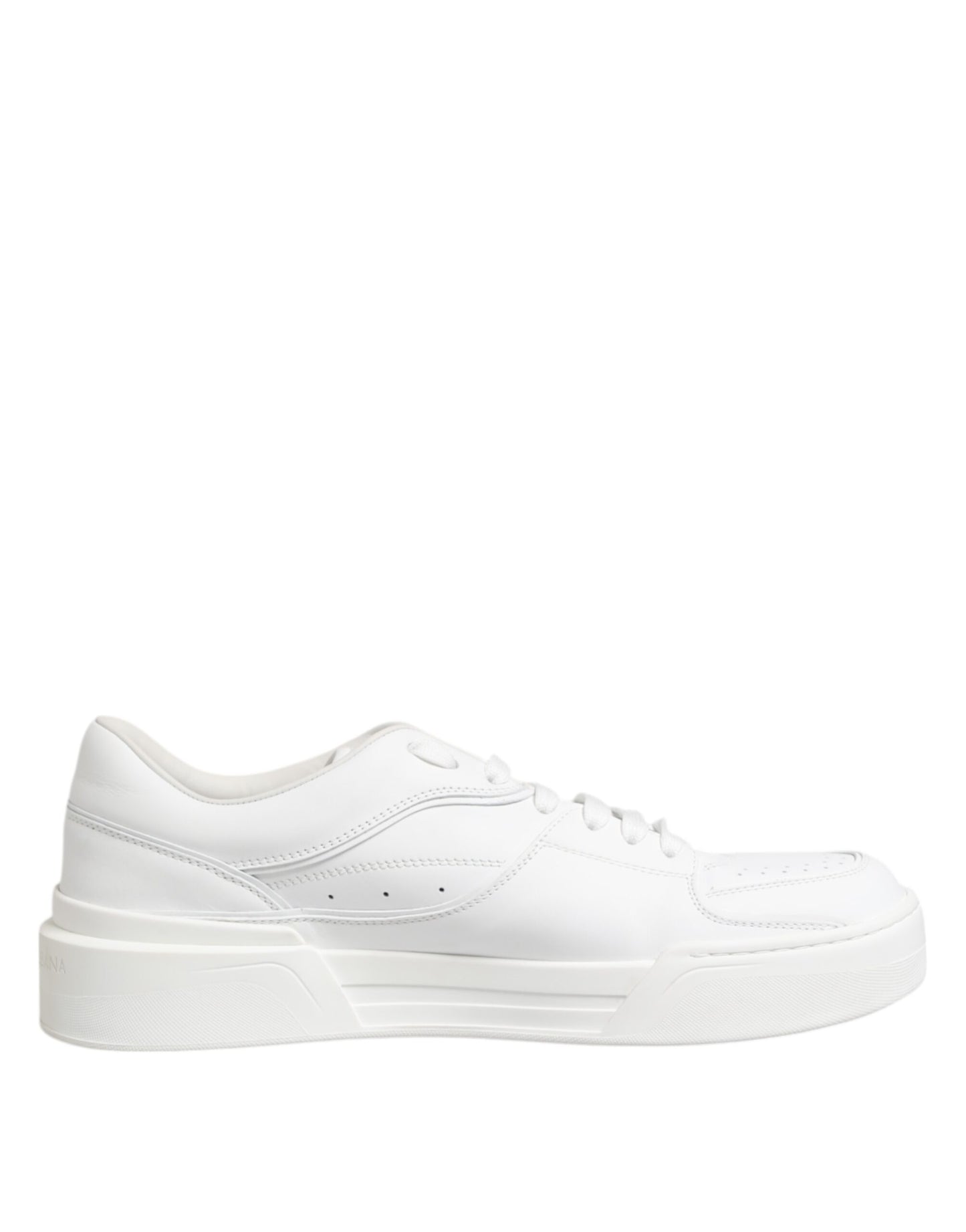 White Miami Leather Low Top Sneakers Shoes
