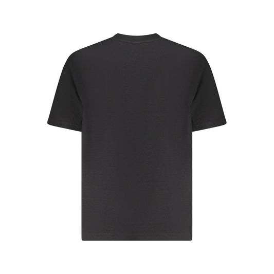 Black Cotton Men T-Shirt