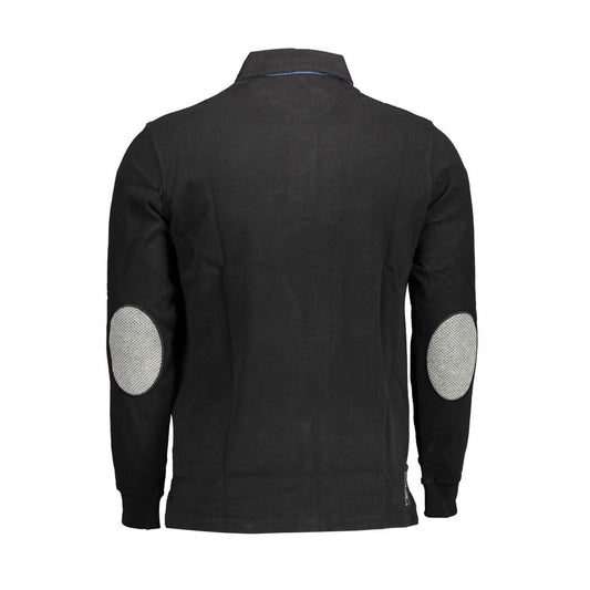 Black Cotton Polo Shirt
