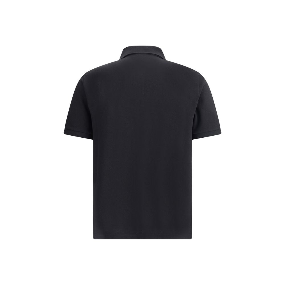 Black Cotton Polo Shirt