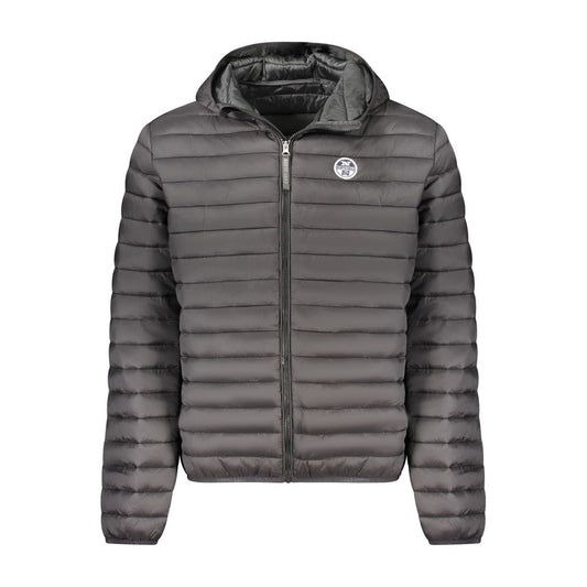 Black Polyester Men's Jacket