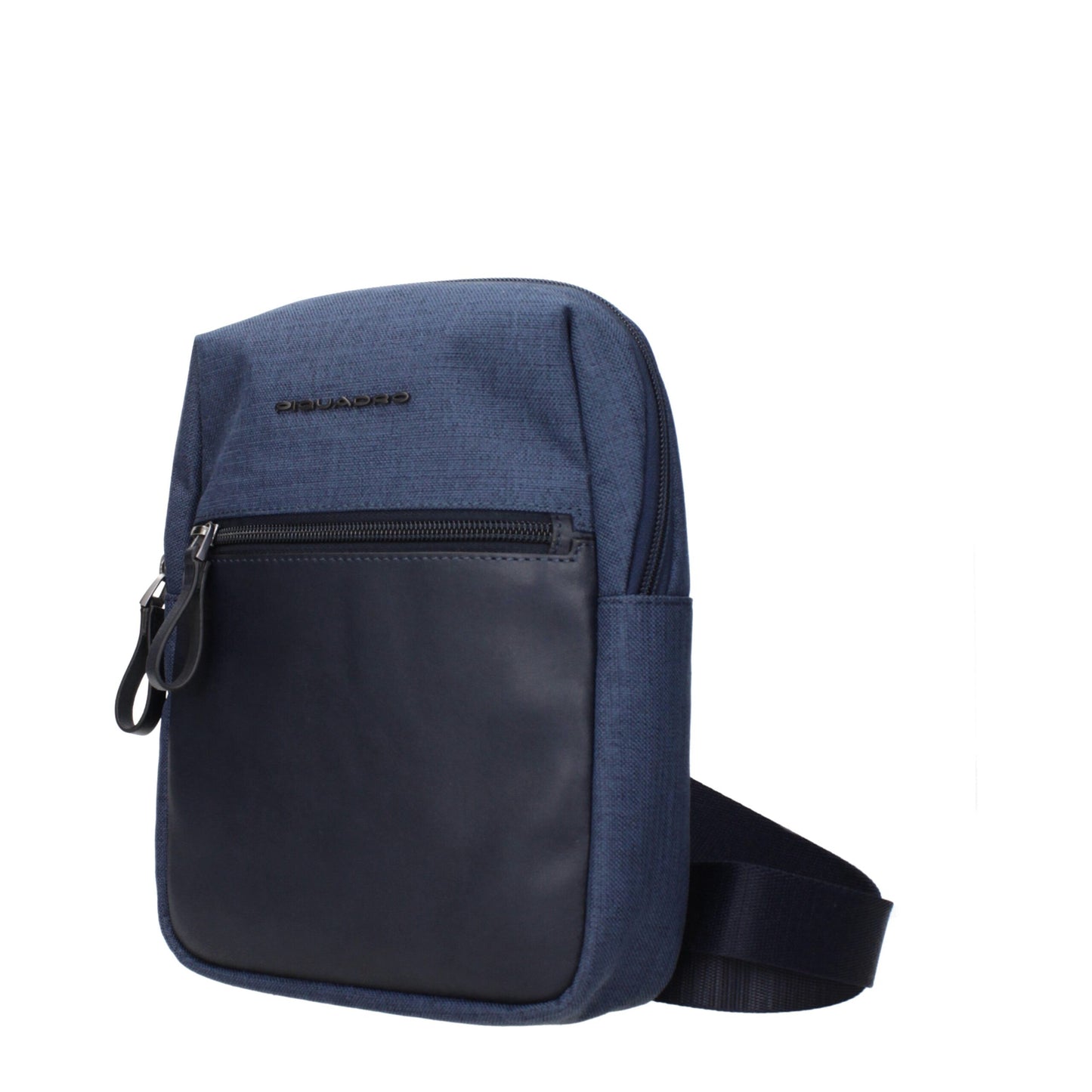 Blue Fabric Crossbody Bag