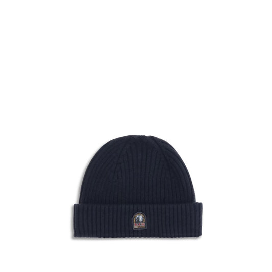 Black Merino Wool Beanie