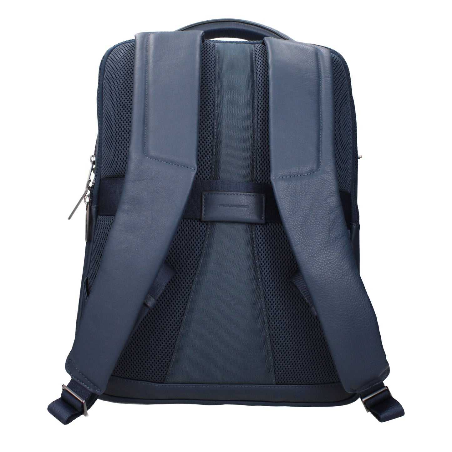 Blue Leather Backpack