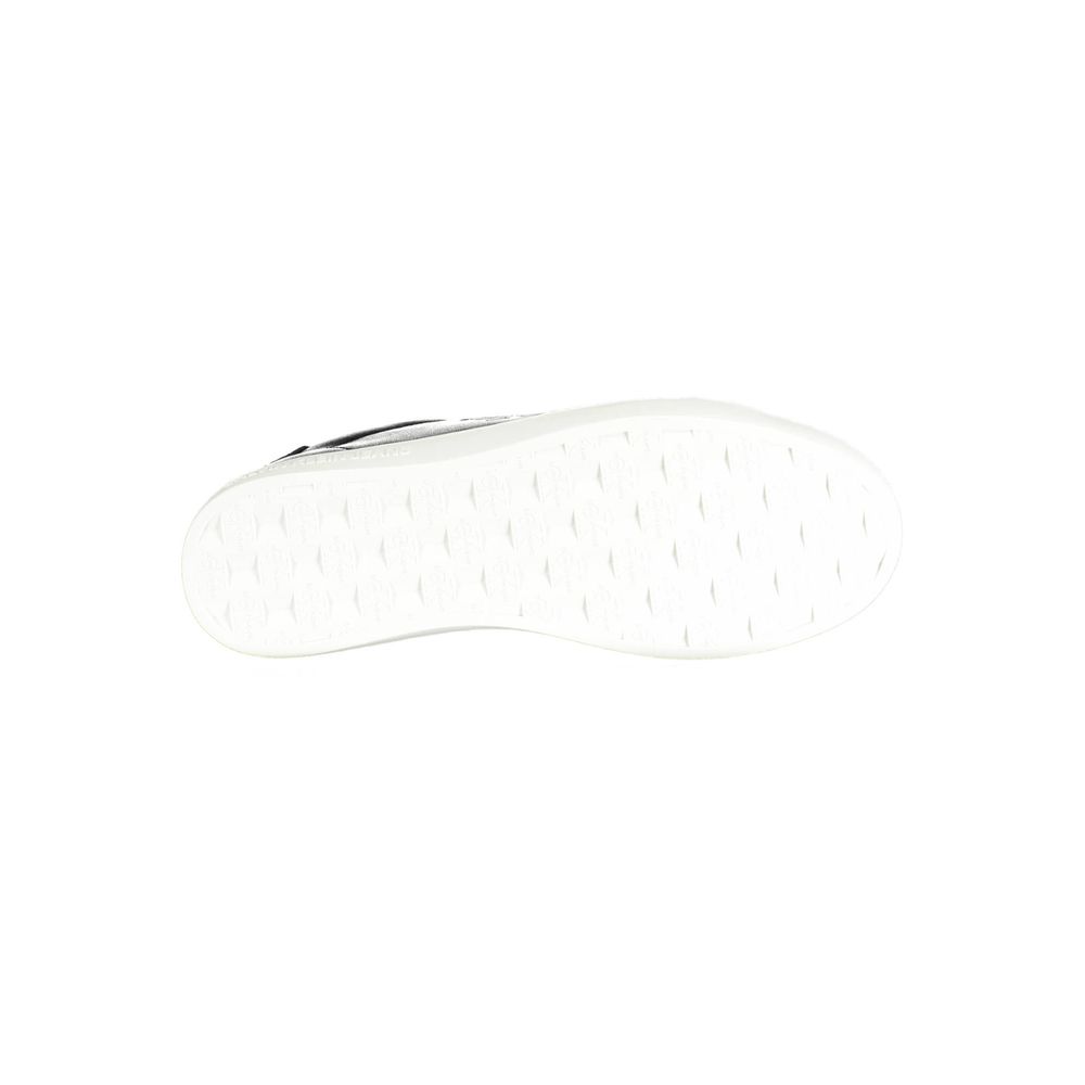 Black Polyester Men's Sneaker