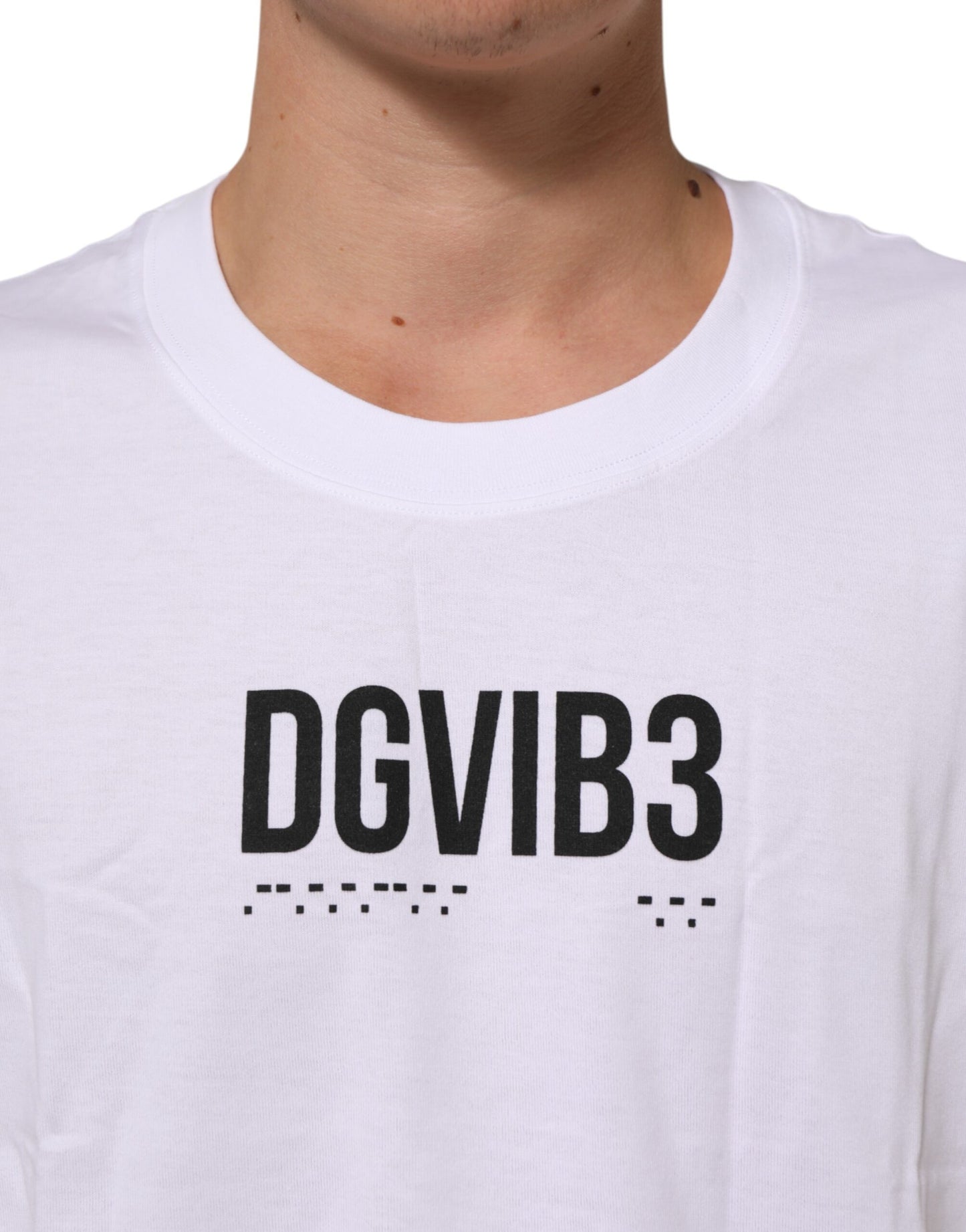 White Cotton Sleeveless Printed Tank T-shirt