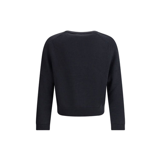 Blue Merino Wool Sweatshirt