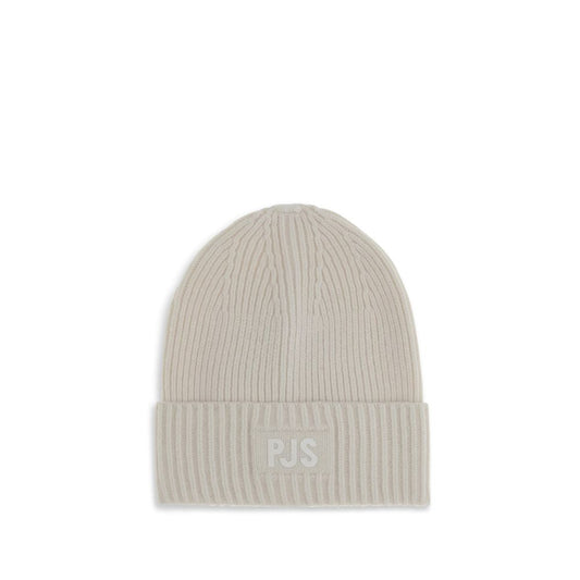 White Wool Beanie