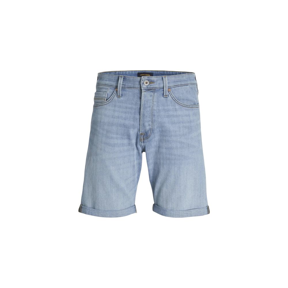 Light Blue Cotton Bermuda Shorts