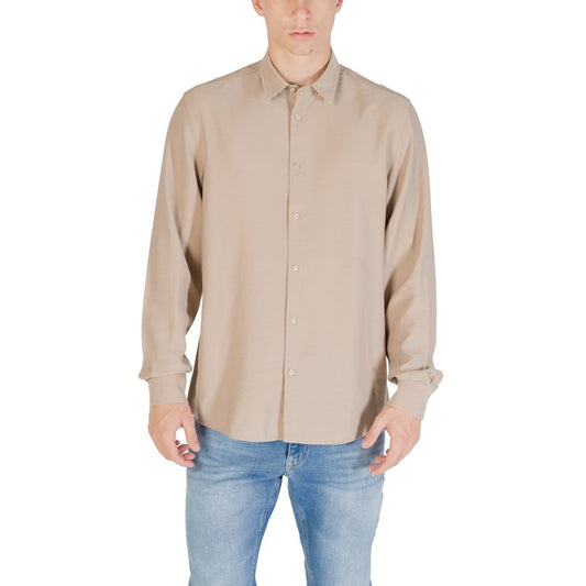 Beige Viscose Shirt