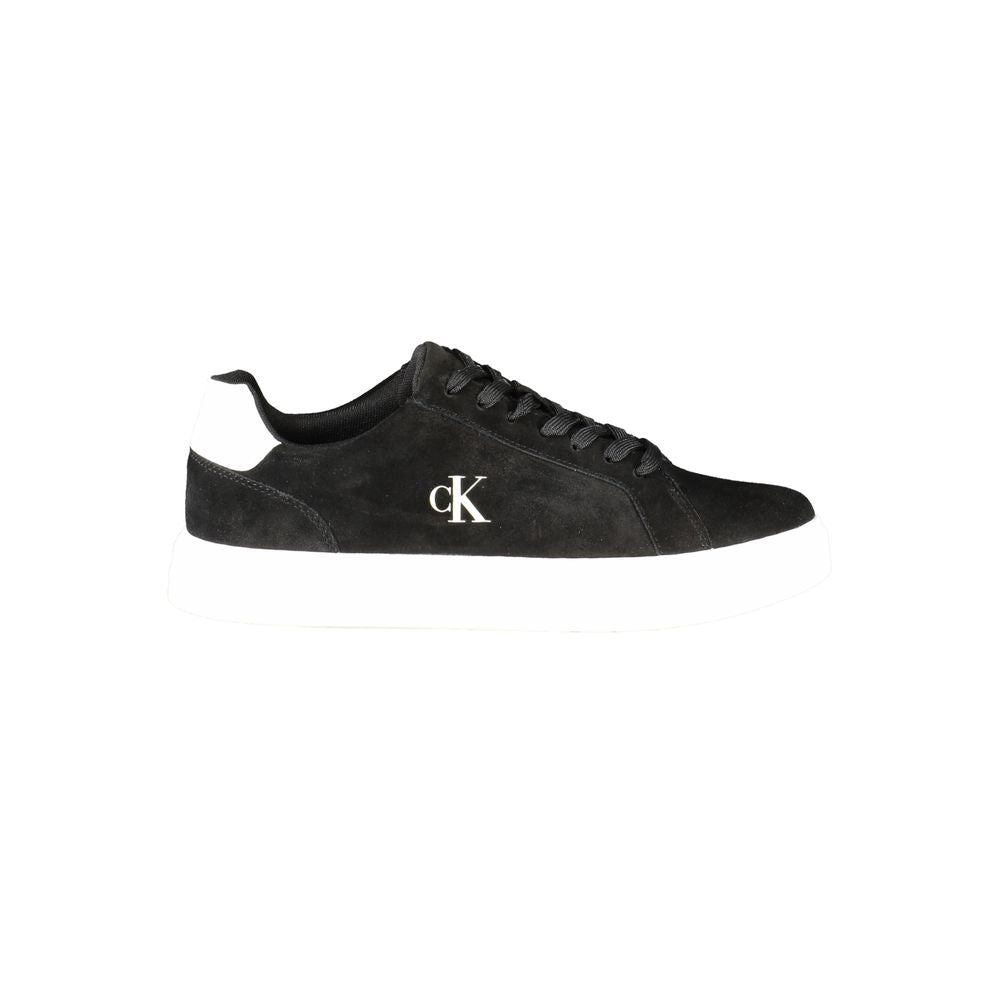 Black Leather Men Sneaker