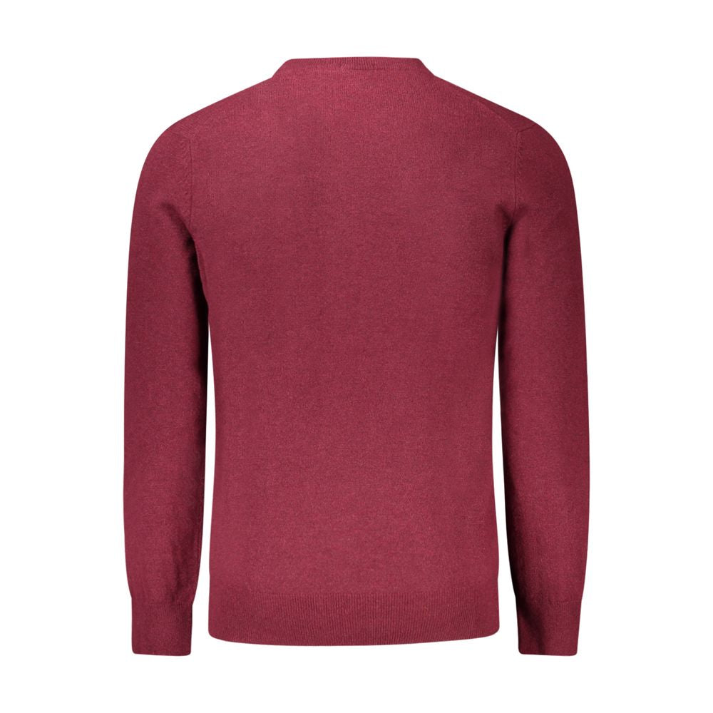 Red Wool Men Sweater