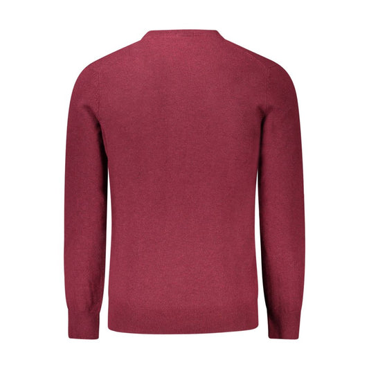 Red Wool Men Sweater