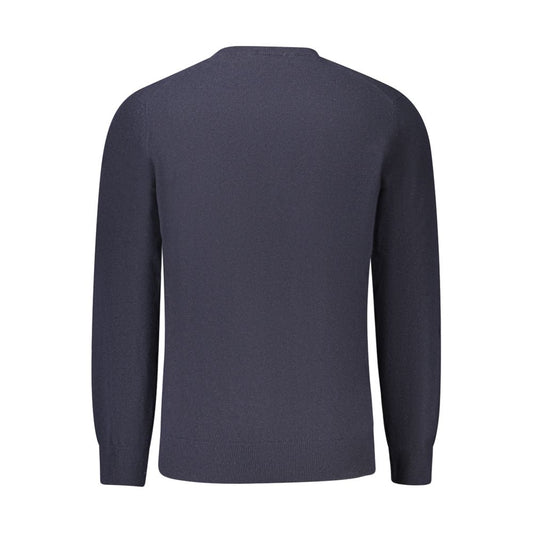 Blue Wool Men Sweater
