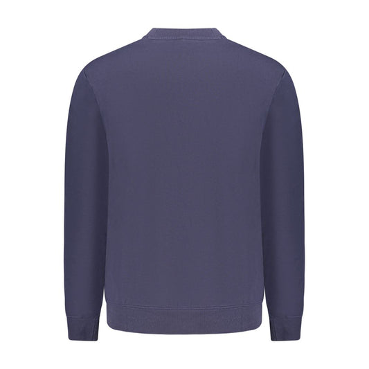 Blue Cotton Men Sweatshirt