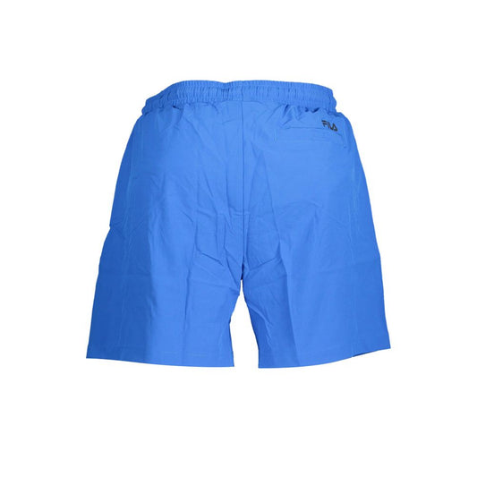 Blue Polyester Swimwear