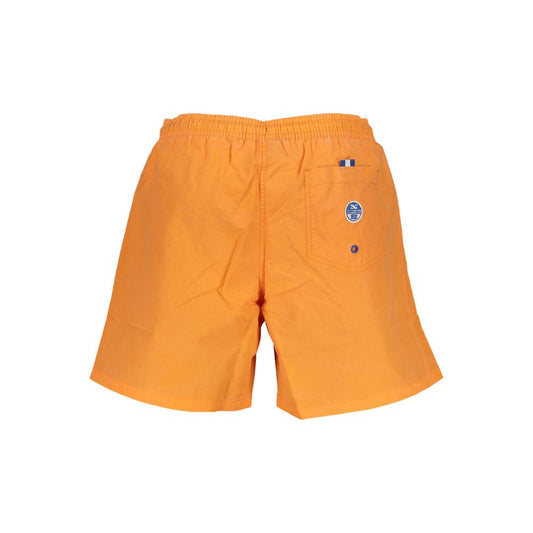 Orange Polyester Swimwear