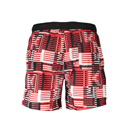 Red Polyester Swimwear