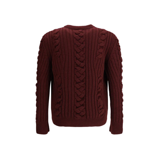 Bordeaux Fur Cashmere Sweater