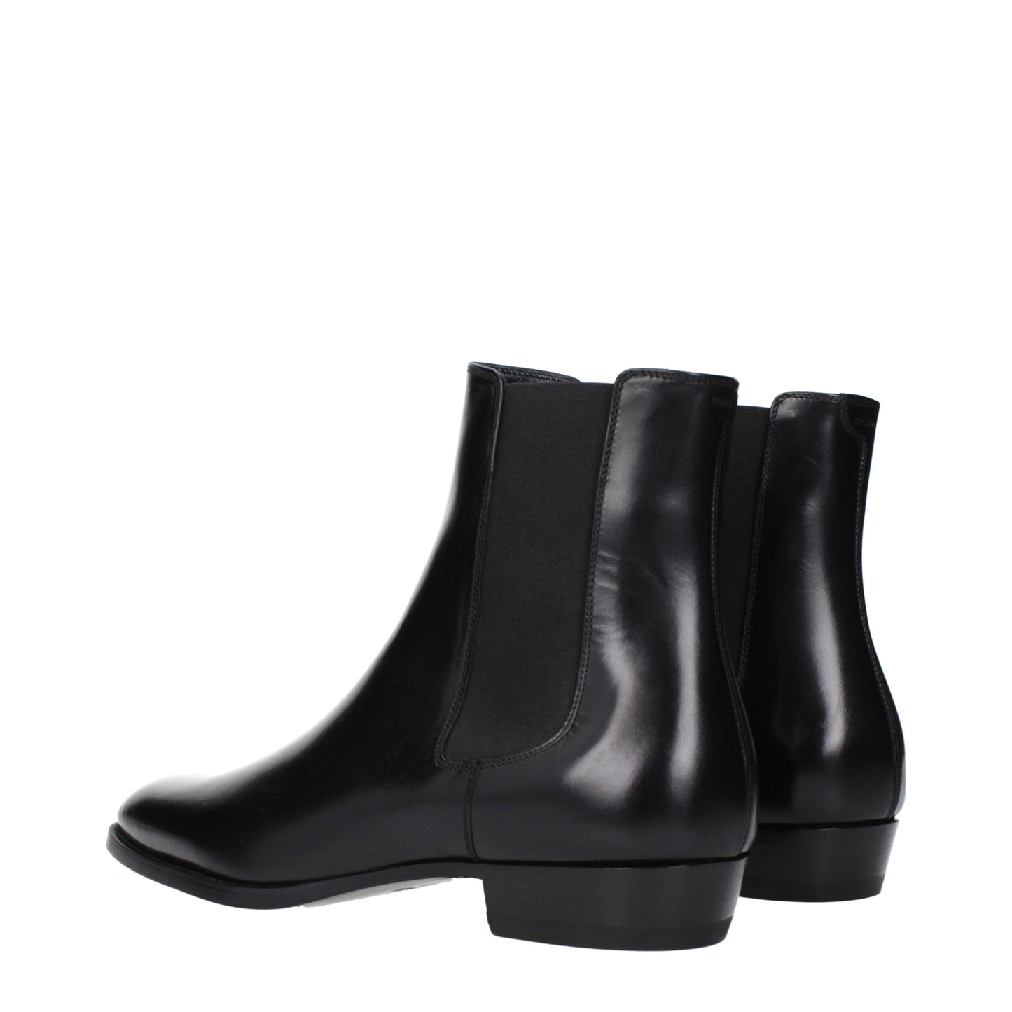 Black Leather Ankle Boots