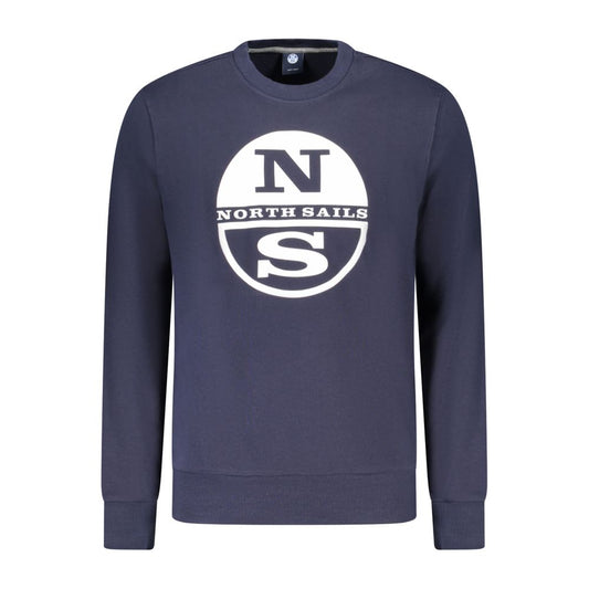 Blue Cotton Men's Sweatshirt