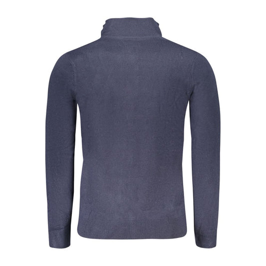 Blue Nylon Sweater