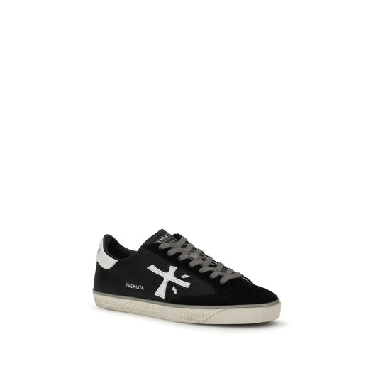 Black Rubber Low Top Sneakers