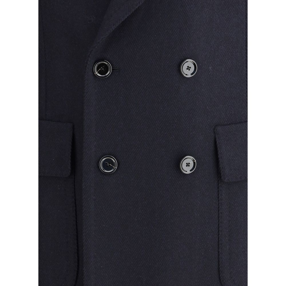 Blue Wool Coat