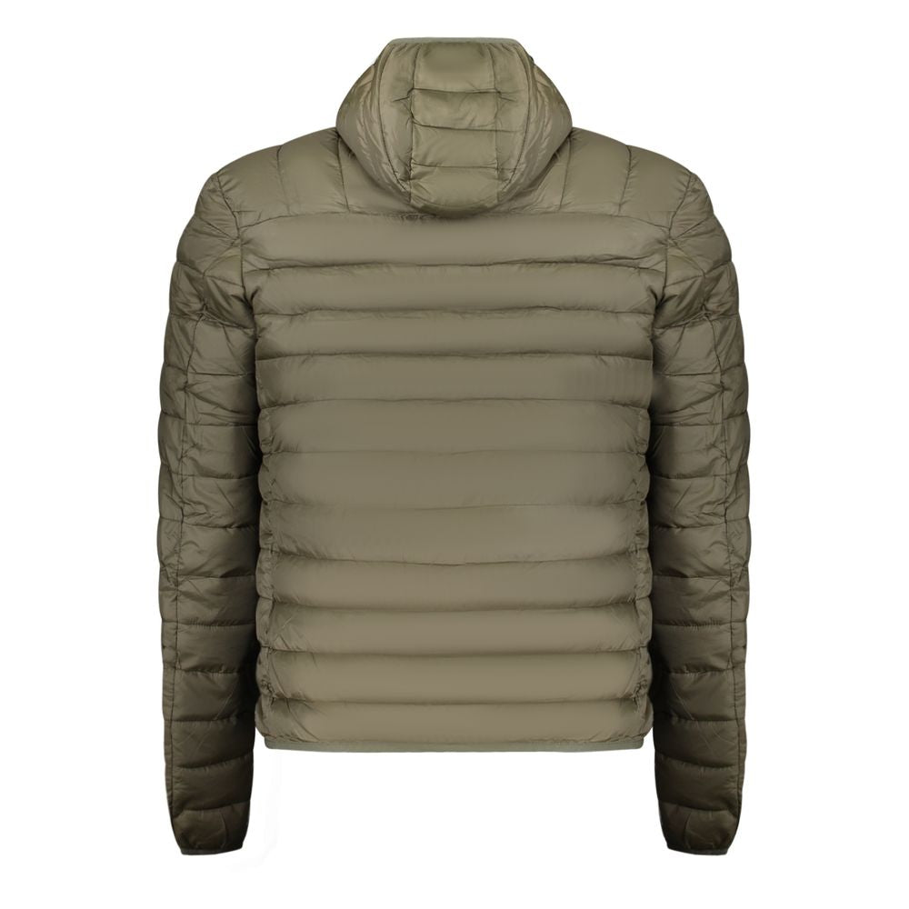 Green Polyester Men Jacket