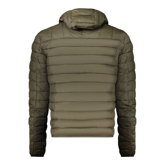 Green Polyester Men Jacket
