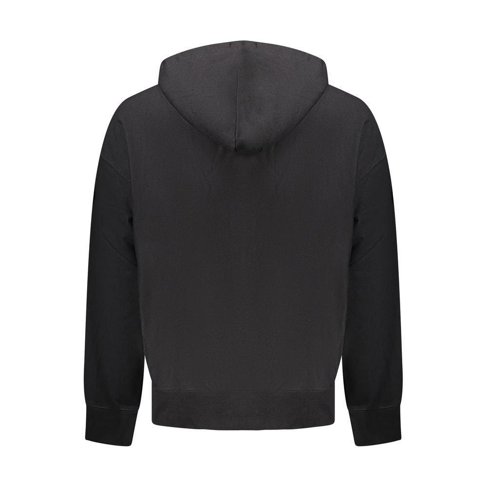Black Cotton Men Sweater