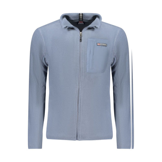 Blue Polyester Men Sweater