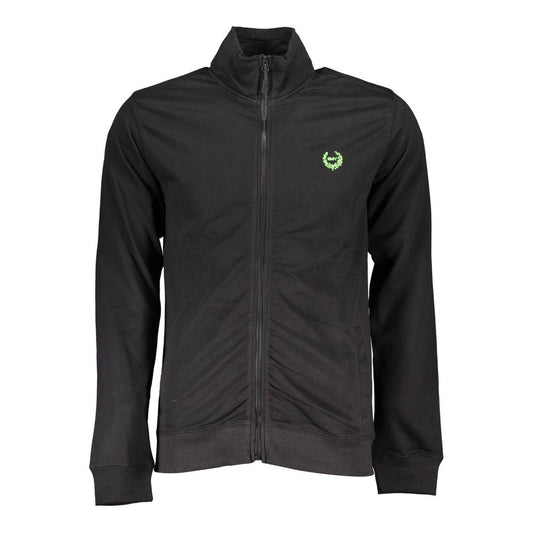 Black Cotton Men's Sweatshirt