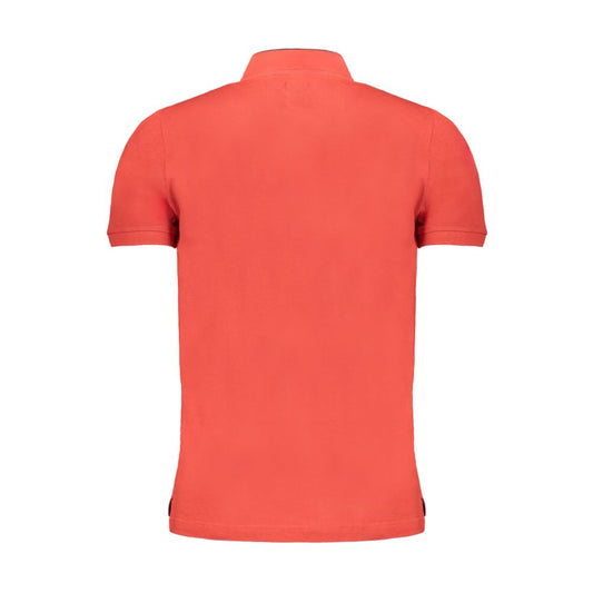 Red Cotton Polo Shirt
