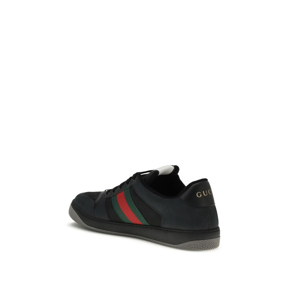 Black Calf Leather Bos Taurus Sneakers