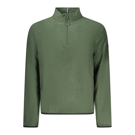 Green Polyester Men Sweater