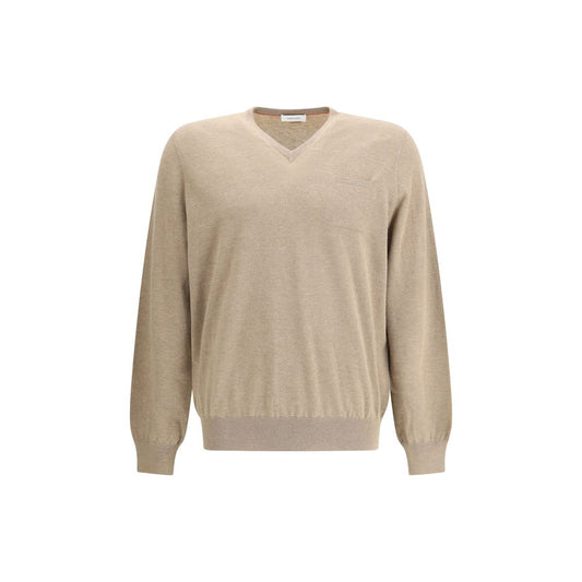 Beige Fleece Wool Sweatshirt
