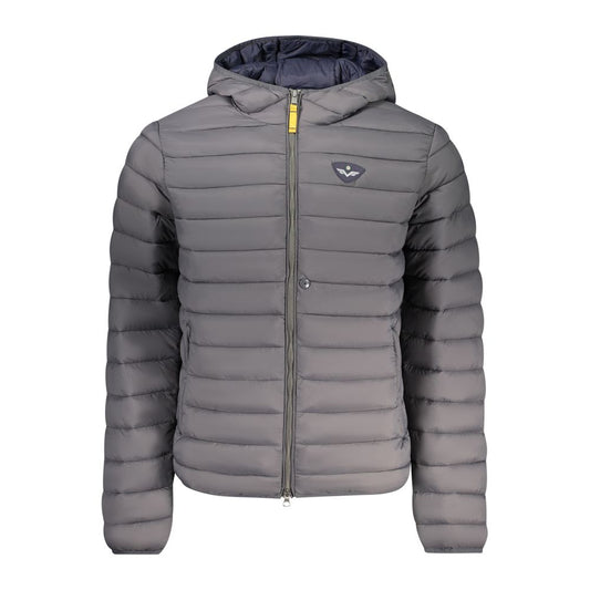 Gray Polyamide Jackets & Coat