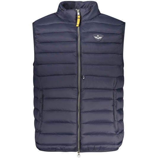 Blue Polyamide Men Jacket
