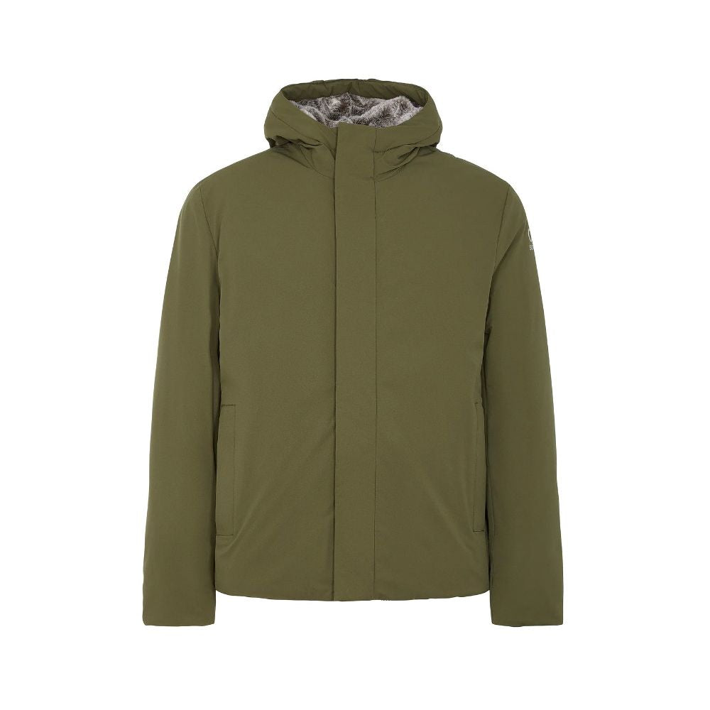 Green Polyester Jackets & Coat
